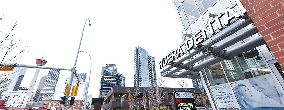 Building Entrance | Nuera Dental Center | General & Family Dentist | Downtown Calgary