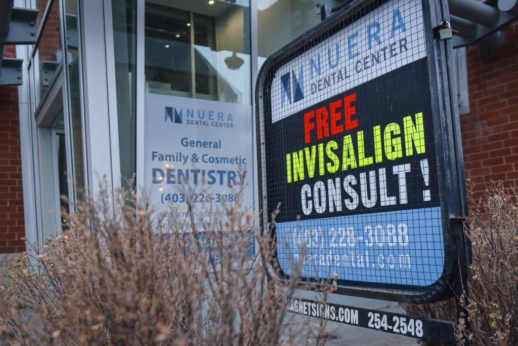 Building Entrance | Nuera Dental Center | General & Family Dentist | Downtown Calgary