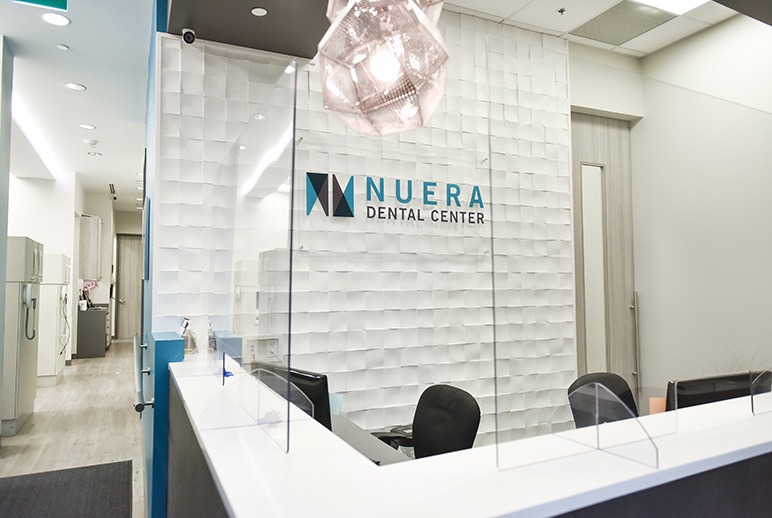 Reception Area | Nuera Dental Center | General & Family Dentist | Downtown Calgary